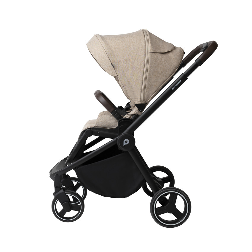 Poussette trio Alba avec nacelle beige/noir 