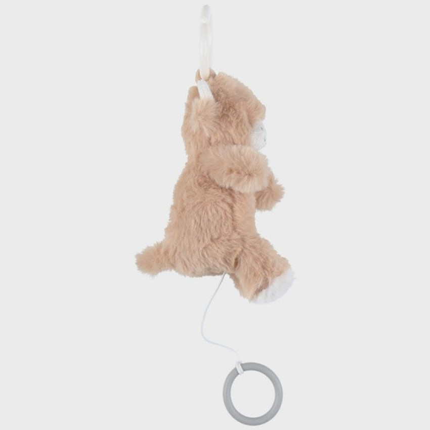 Peluche mini musicale 20cm Vache Fluffy Beige 