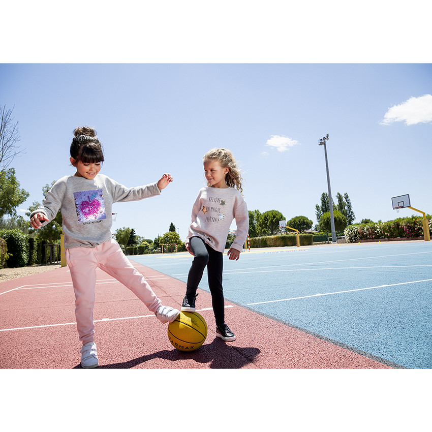 Set van 2 unis leggings met stiksels voor meisjes 