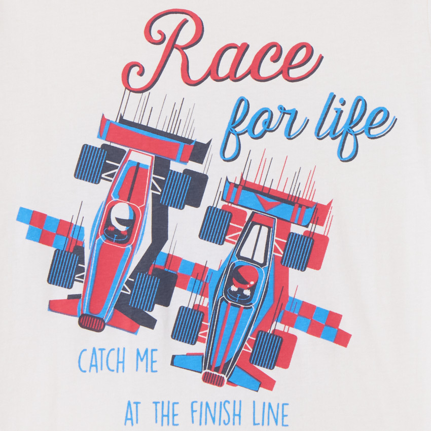 T-shirt met korte mouwen voor jongens met print 