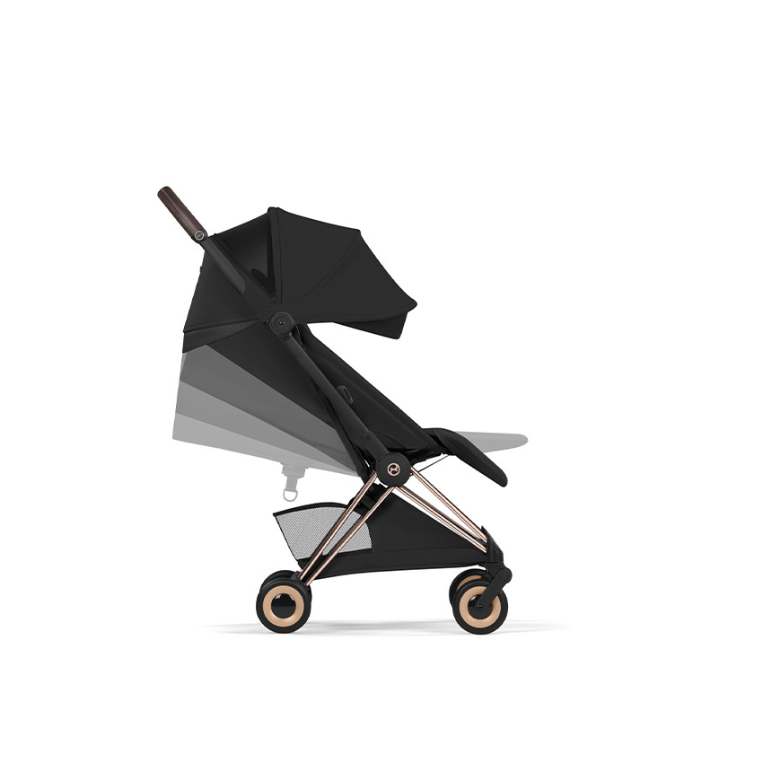 Poussette Coya Style Châssis Matt Black - Sepia Black 