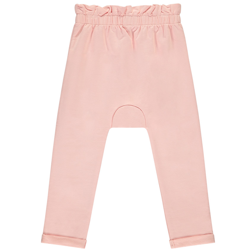 Pantalon de jogging uni avec nœud fantaisie pour bébé fille  