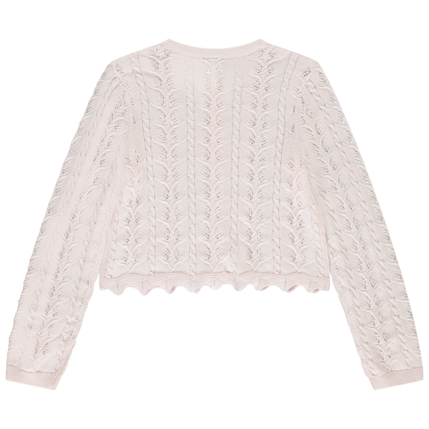 Vest met lange mouwen in fantasie gebreid voor meisjes 