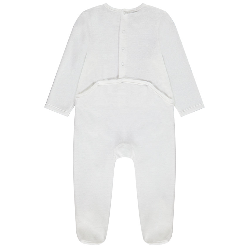 Pyjama van fluweel met hartjesprint voor meisjes 