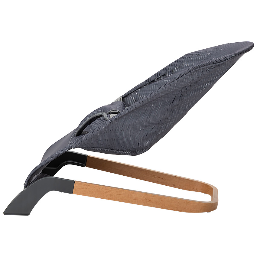 Transat Season en bois avec housse grise en mesh 