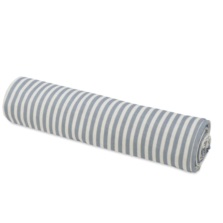 Drap-housse nacelle Vichy + Lange mousseline praliné rayures Matcha 