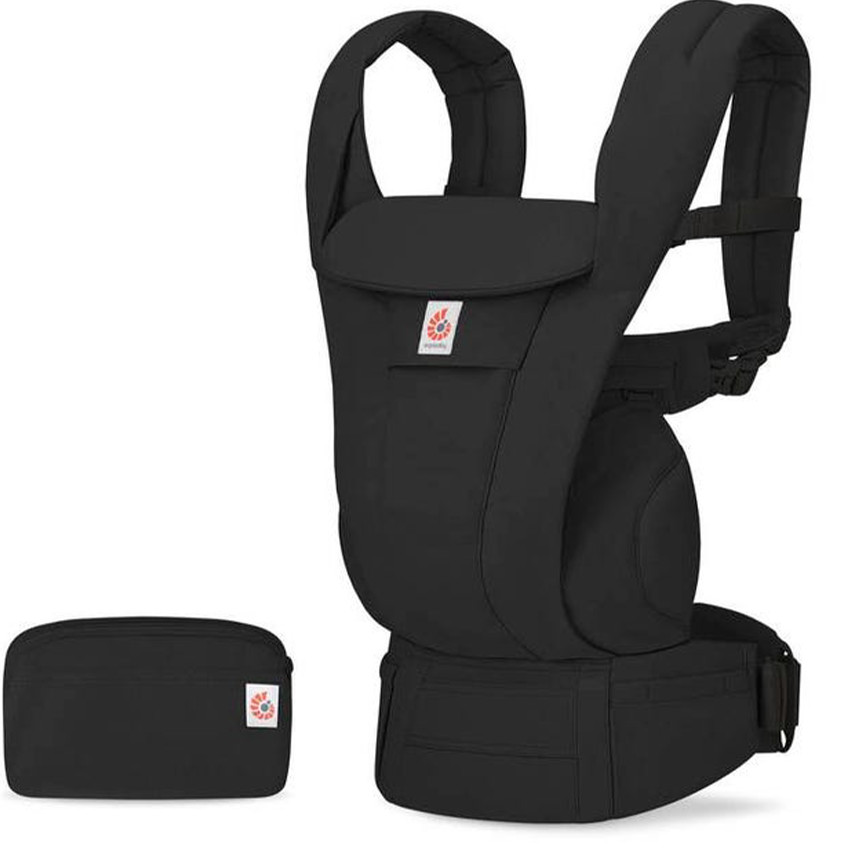 Buikdrager Onmi Deluxe 4 posities Katoen Onyx Black 