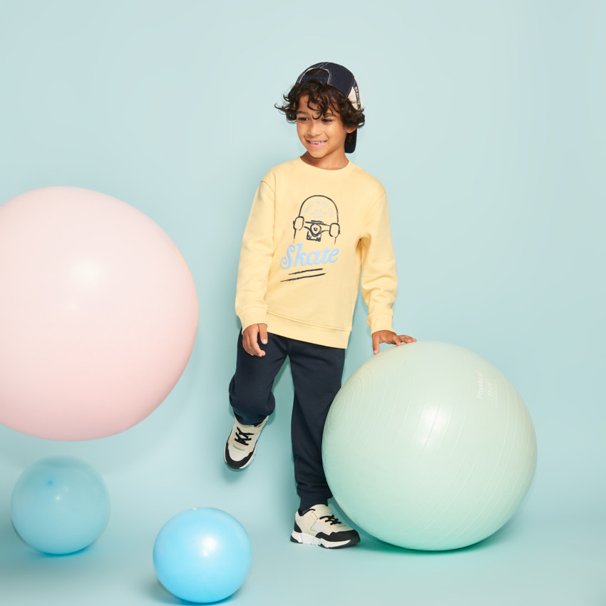 Sweatshirt met puff print voor jongens 