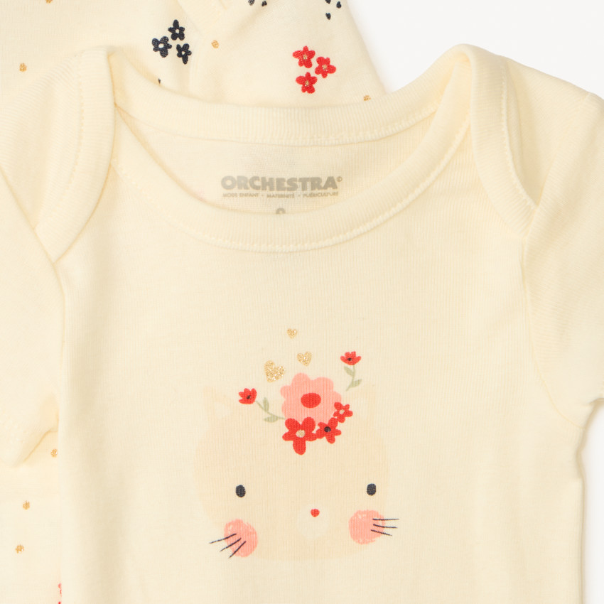 Set van 7 bodies korte mouwen fantasie voor meisjes 