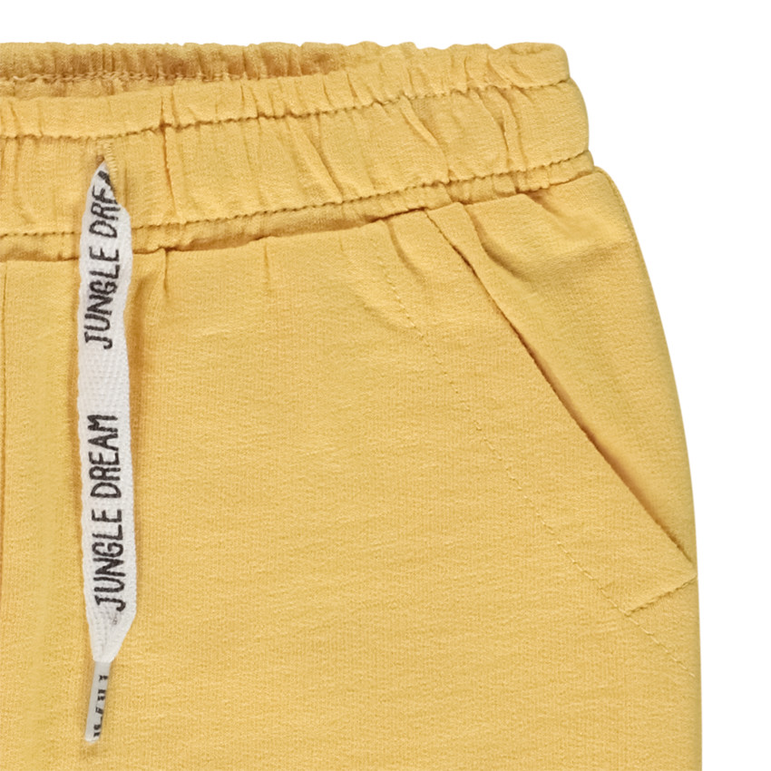 Ensemble t-shirt fantaisie à rayures + short uni pour bébé garçon 