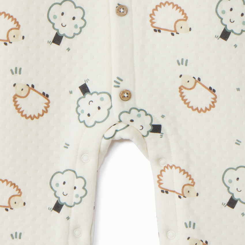 Combinaison matelassée imprimé hérissons pour bébé garçon 