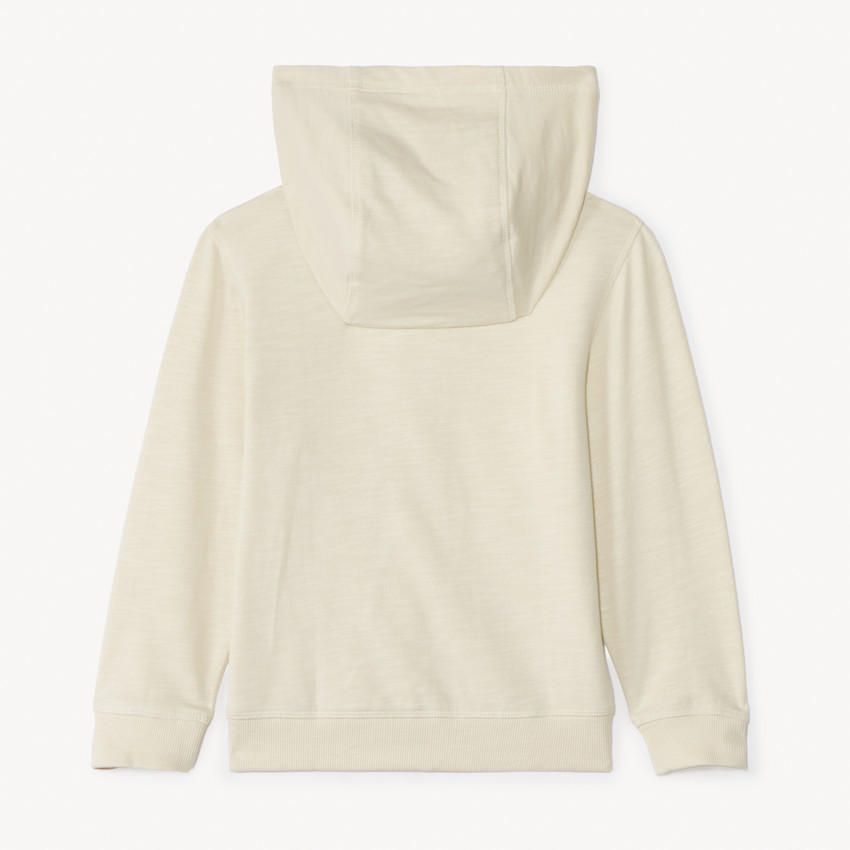 Gilet molleton uni à capuche pour garçon 