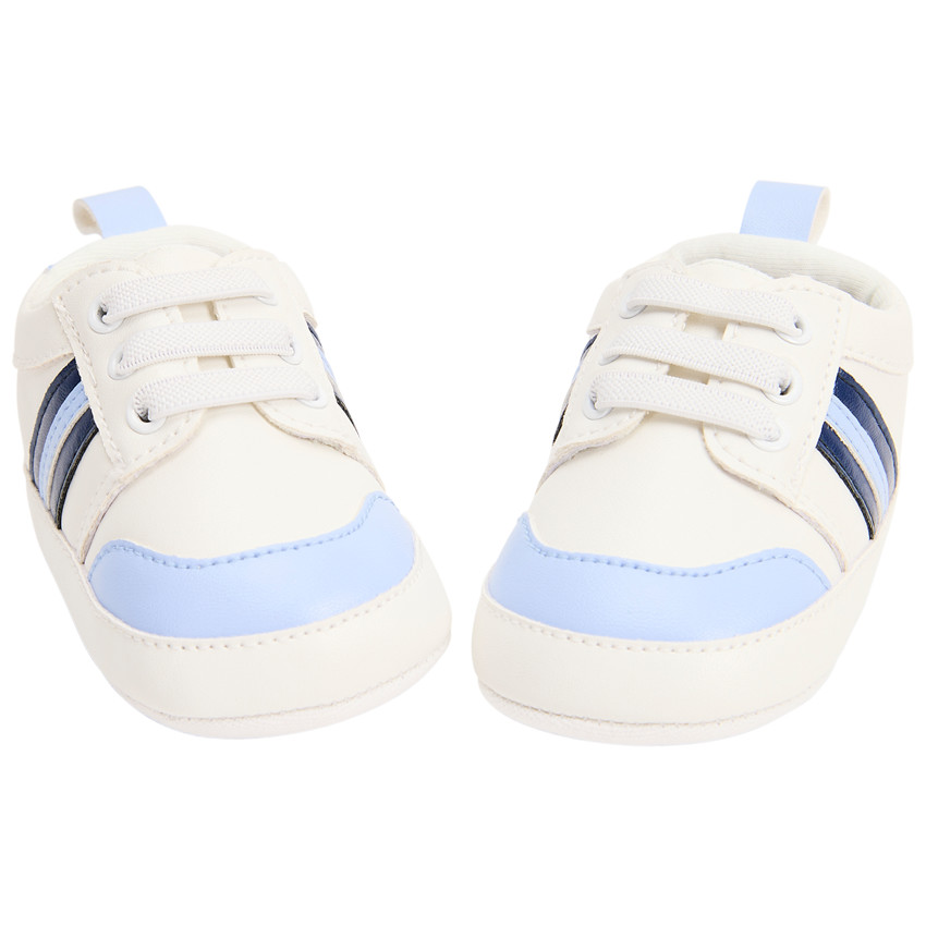 Schoenen met contrasterende banden voor babyjongen 