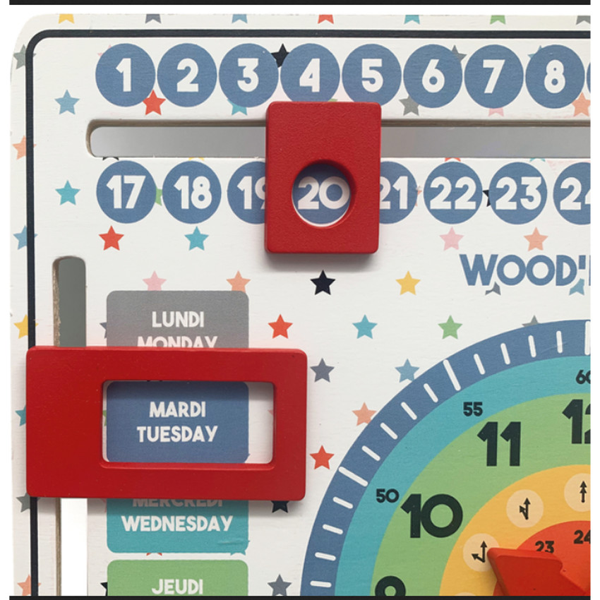 Houten Kalender 3jaar+ 