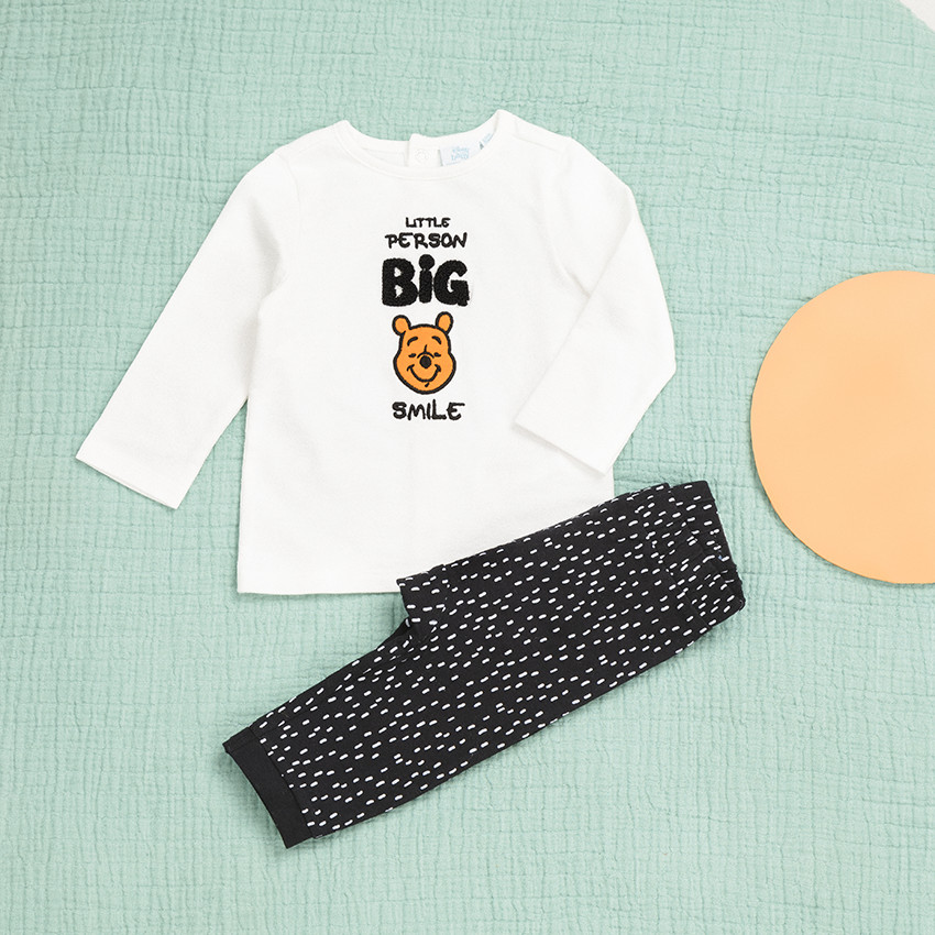 Ensemble avec t-shirt manches longues et pantalon Winnie l'Ourson Disney 
