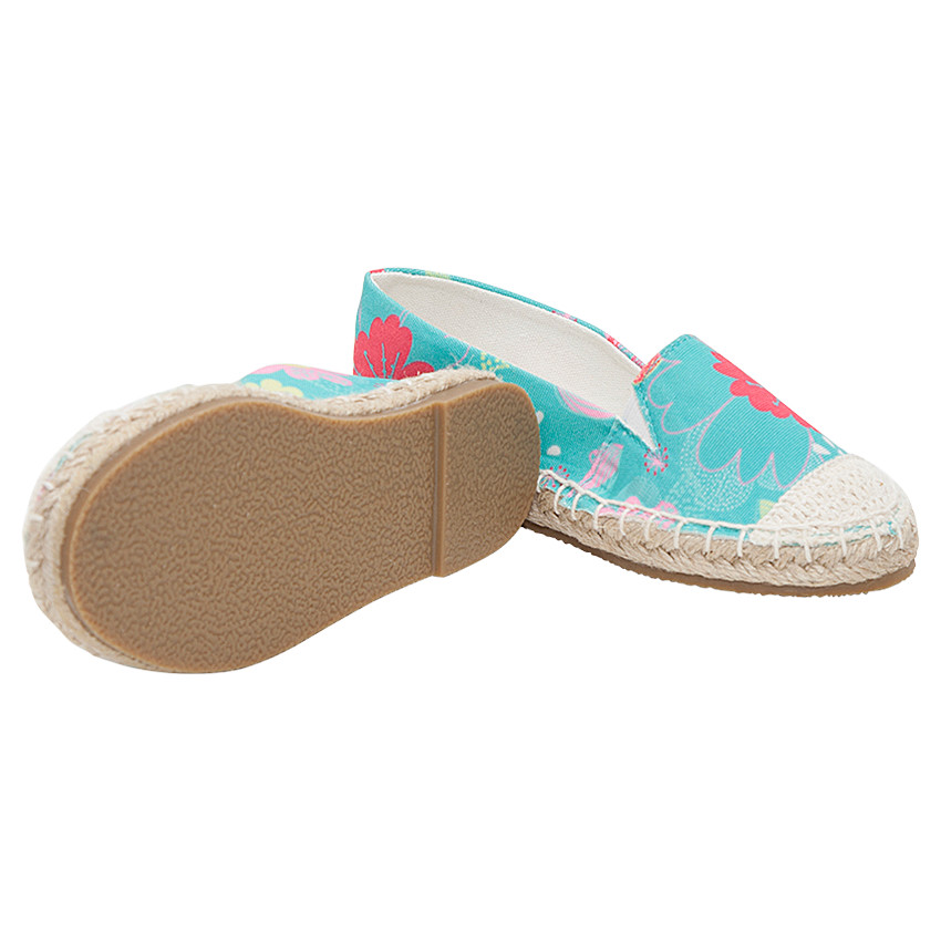 Espadrilles en toile avec imprimé floral all-over 