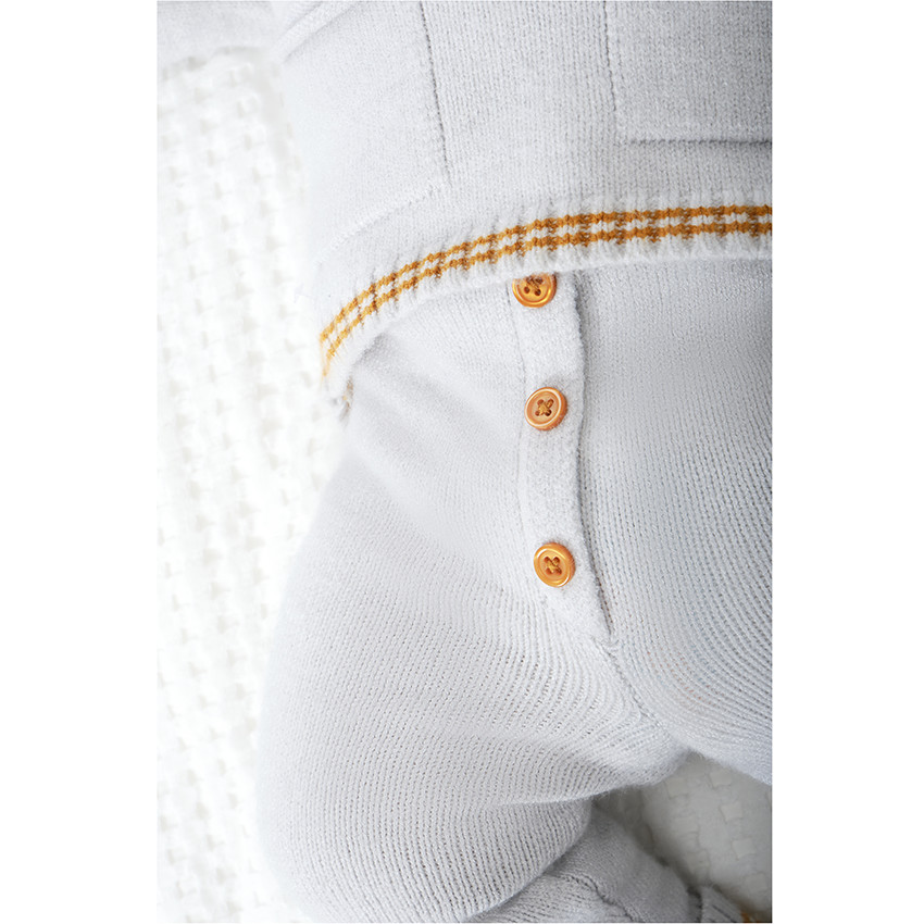 Ensemble en tricot pull ourson + legging pour bébé garçon 