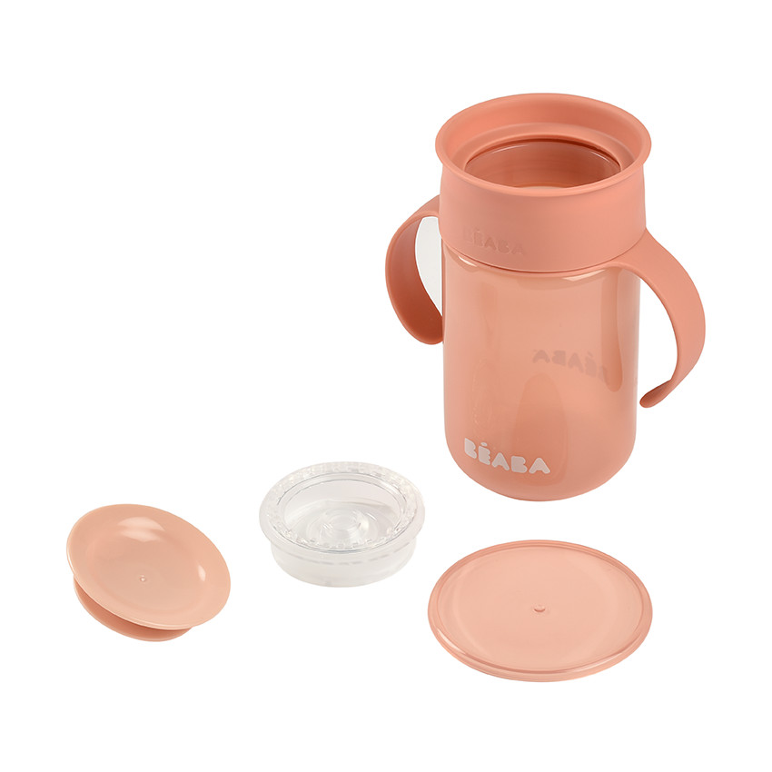 Tasse d'apprentissage 360° rose 