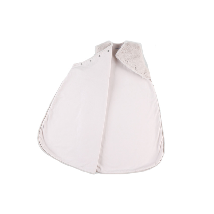 Gigoteuse sans manches en fausse fourrure 70 cm - Greige 