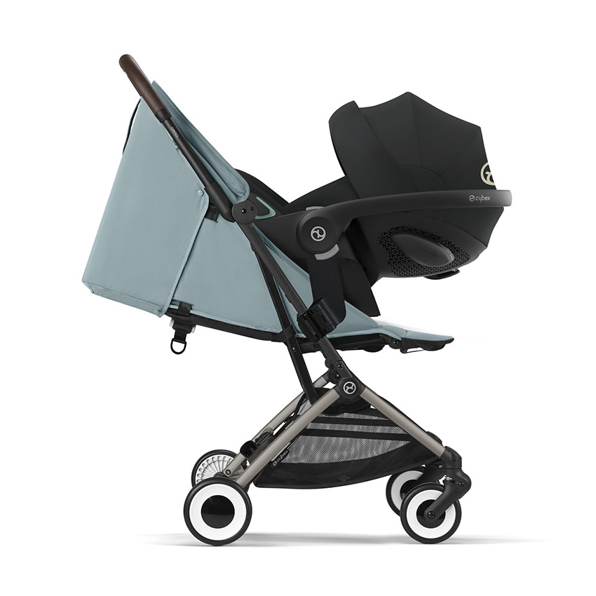 Poussette ultra-compacte Orfeo taupe/stormy blue 