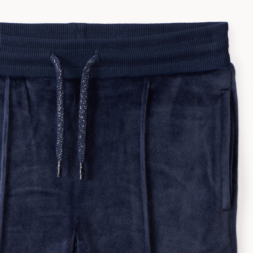 Vest- en joggingset in fluweel voor meisjes 