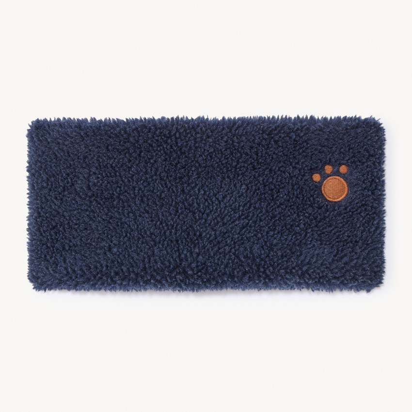 Snood in sherpa met schapenvachtlook, gevoerd met microfleece, effen kleur 