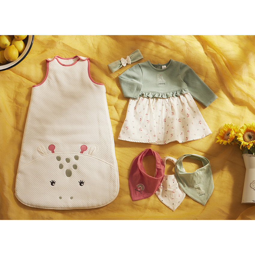 Lot de 3 bavoirs bandanas fantaisie pour bébé fille 