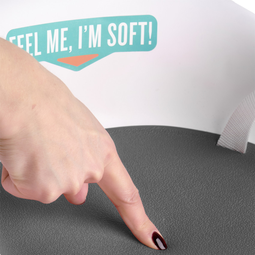 Réhausseur de chaise Booster Squish Blanc & Gris 