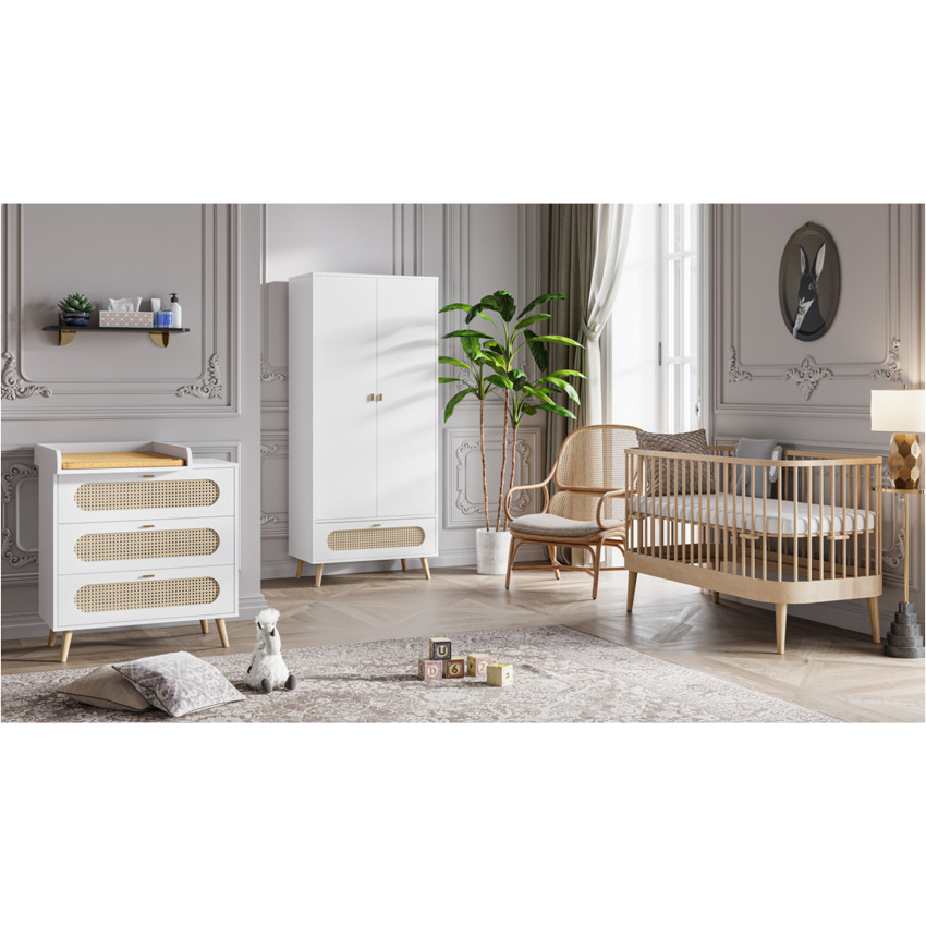 Armoire 2 portes - Canne Blanc 