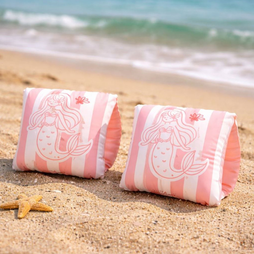 CUFF ESSENTIALS-ARM BANDS - PINK - MERMAZING - 2/6 YEARS 