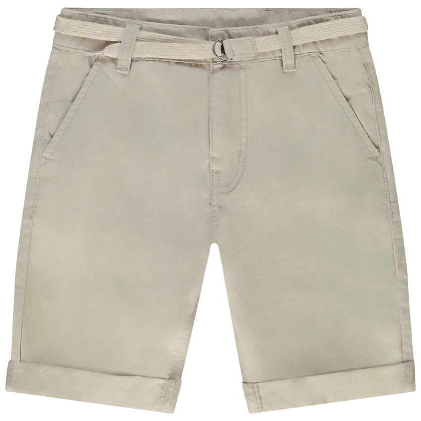 Bermuda ceinturé en twill pour garçon 