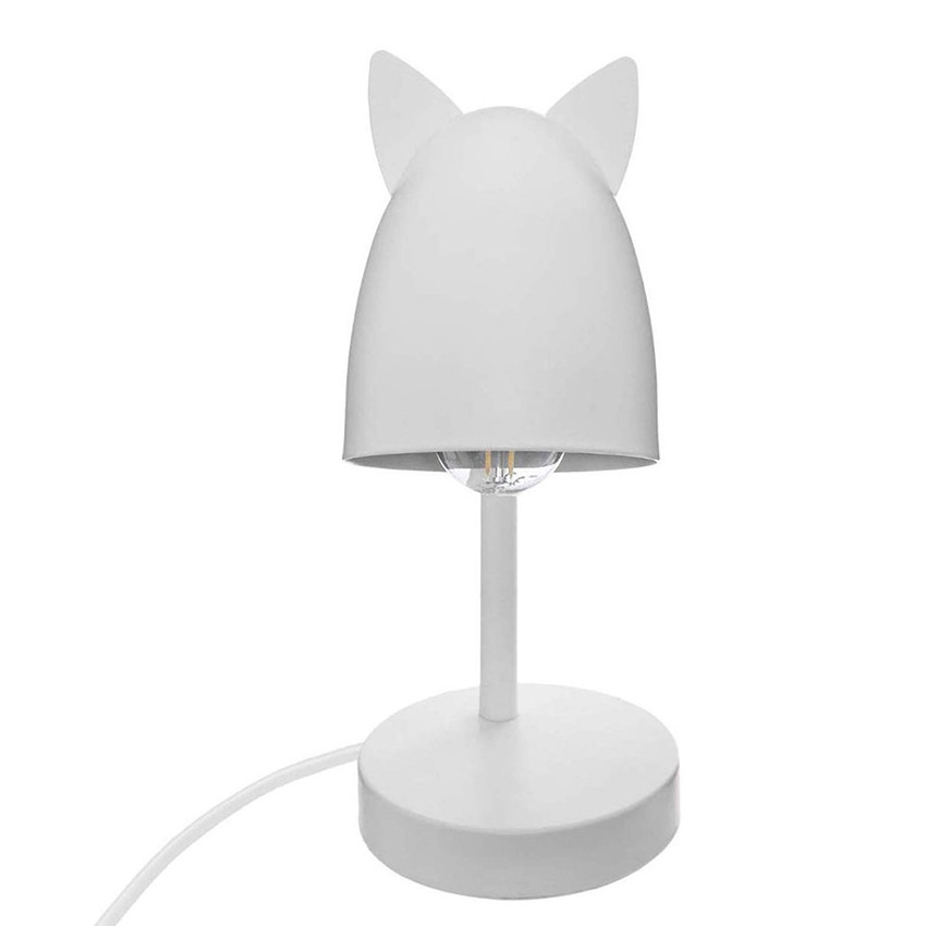 Lampe design à oreilles de chat - Blanche 