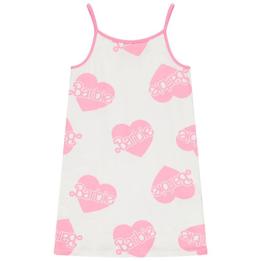 Babydoll met hartjesprint/Barbie voor meisjes 