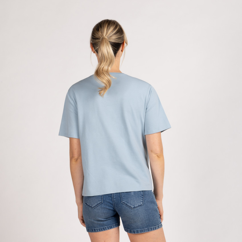 T-shirt manches courtes de grossesse et d'allaitement print cœur 