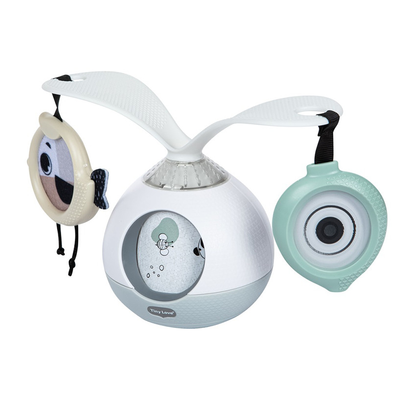 Mobiel geluid en licht op de vloer Tummy Time Black&White 