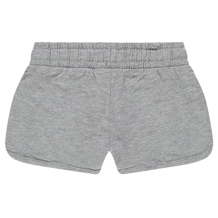 Korte jersey short met flamingo print 