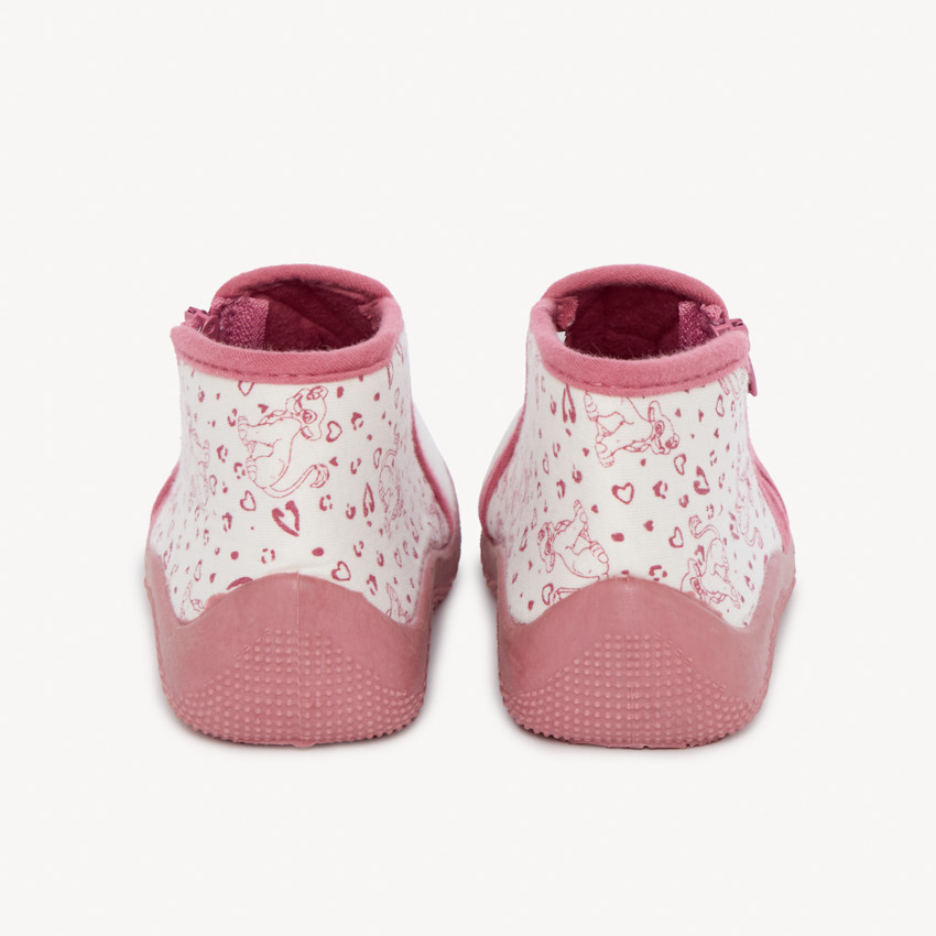 Pantoffels bottillon met Nala print van de Lion King Disney voor meisjesbaby 