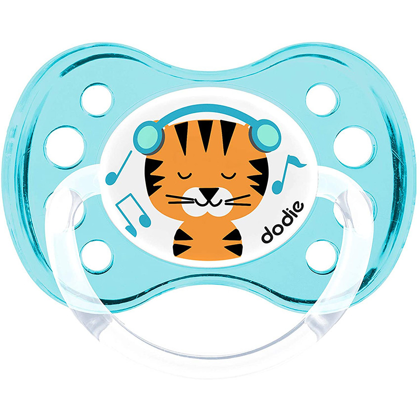 Set de 2 sucettes en silicone 6 mois+ - Tigre/Dinosaure 