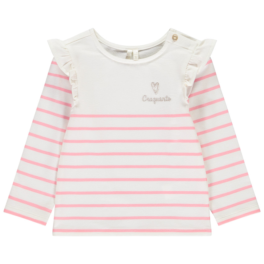 Rok met volantjes en gouden borduursels voor babymeisjes 