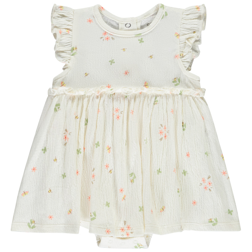 Jurk body 2-in-1 met korte mouwen voor meisjes 