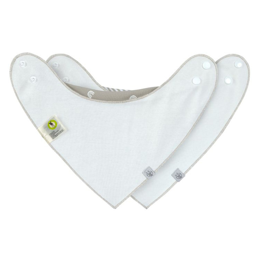 Lot de 2 bavoirs bandanas imperméable Arc en ciel 