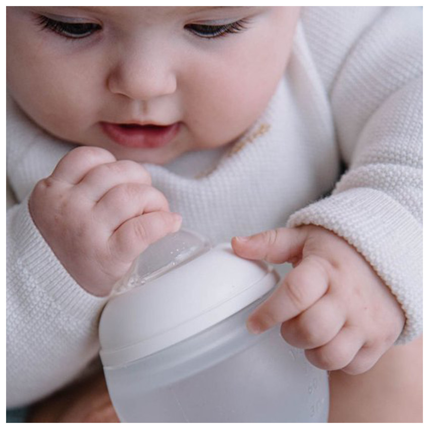 Geboortekit Buddy 1x Zuigfles 240ml Blue Grey 2x Zuigflessen 150ml Blue Pale Sand 2x Spenen xs 