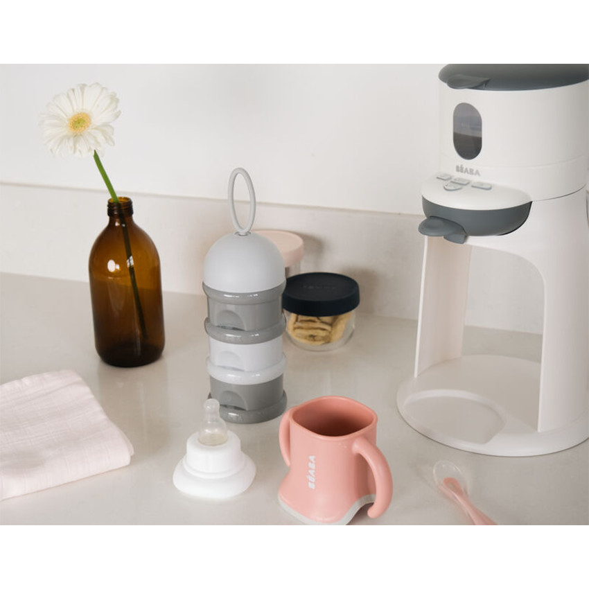 Boîte doseuse pour lait empilable Gris 