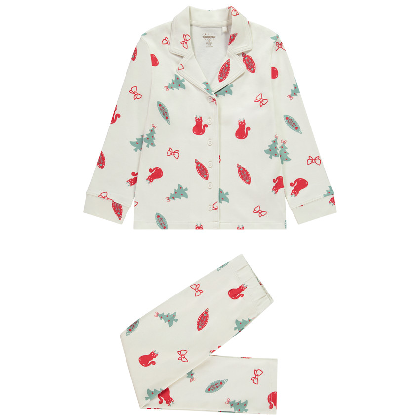 Set pyjama de Noël 2 pièces total look pour fille 