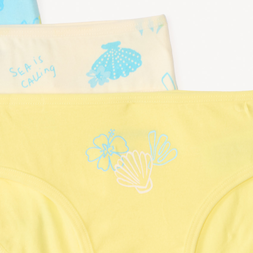 Lot de 7 culottes motifs plage fille 