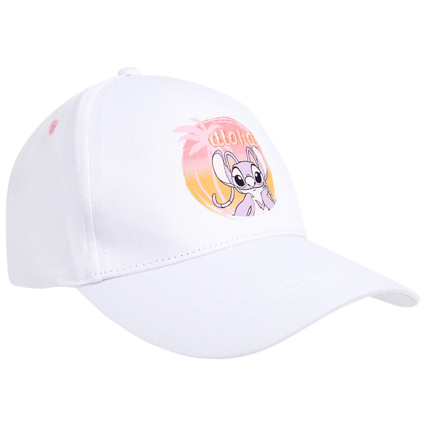 Casquette en toile avec print et broderie 3D Stitch Disney pour fille 