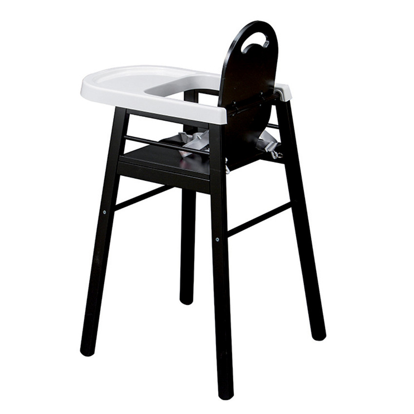 Chaise haute fixe Lili - Noir 