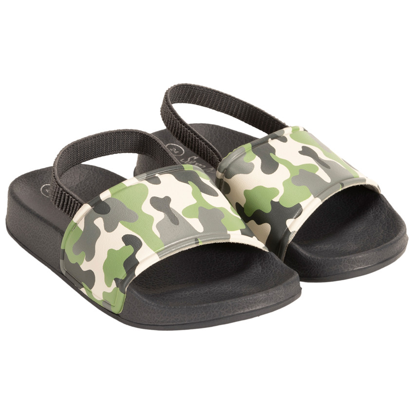 Muilen met camouflageprint voor jongens met bandje volgens leeftijd 