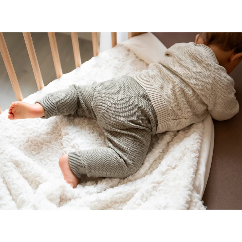 Deken wieg Snow - Oud roze 70x95 cm 