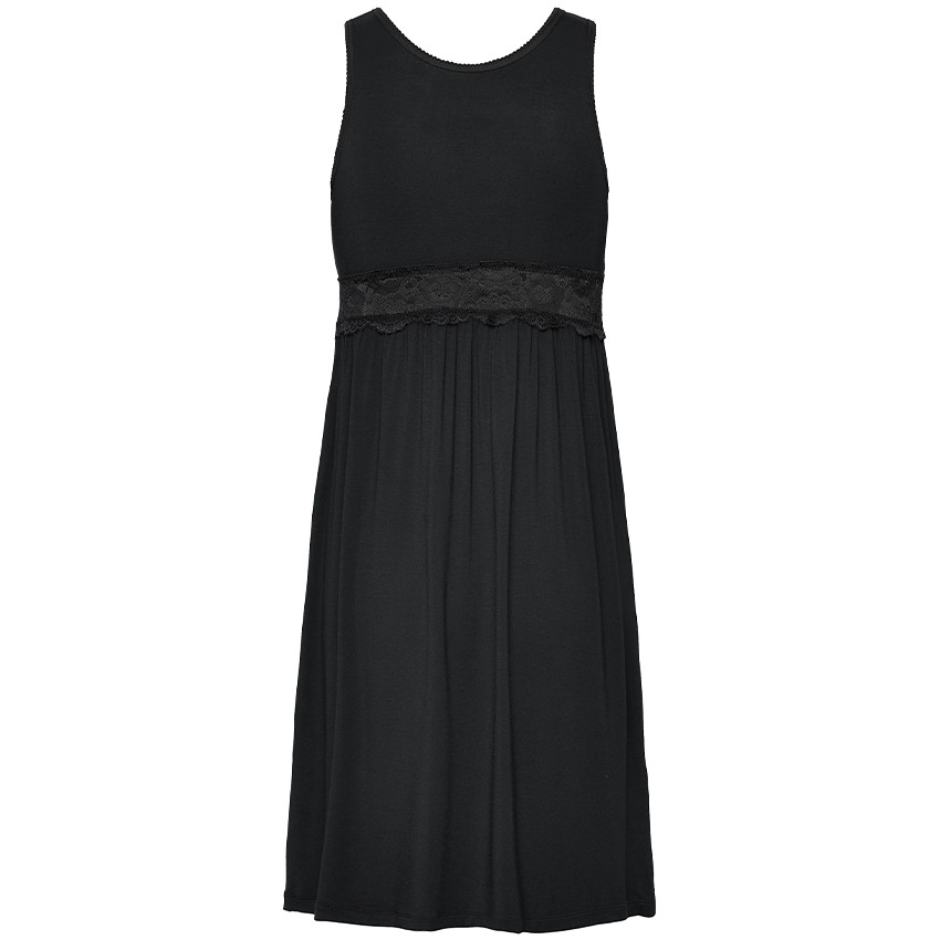 S - Nachtjurk Zwangershap & Borstvoeding Zwart  